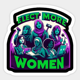 Elect More Women - Gender Equality Sticker